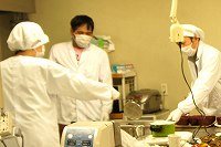 お弁当の制作 調理室