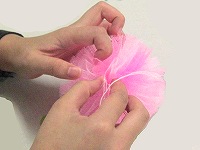 花たわし 形調整