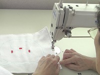 くまさんタオル製作中